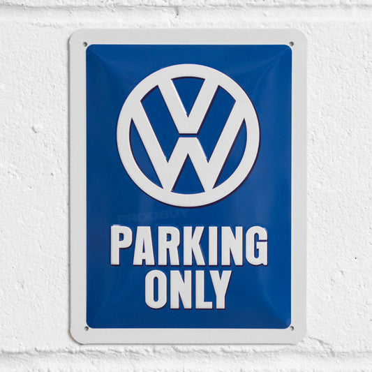 Volkswagen Parking Only 20cm Metal Garage Wall Sign Tin Plaque