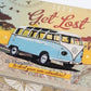 VW Camper Van 'Let's Get Lost' Metal Storage Tin