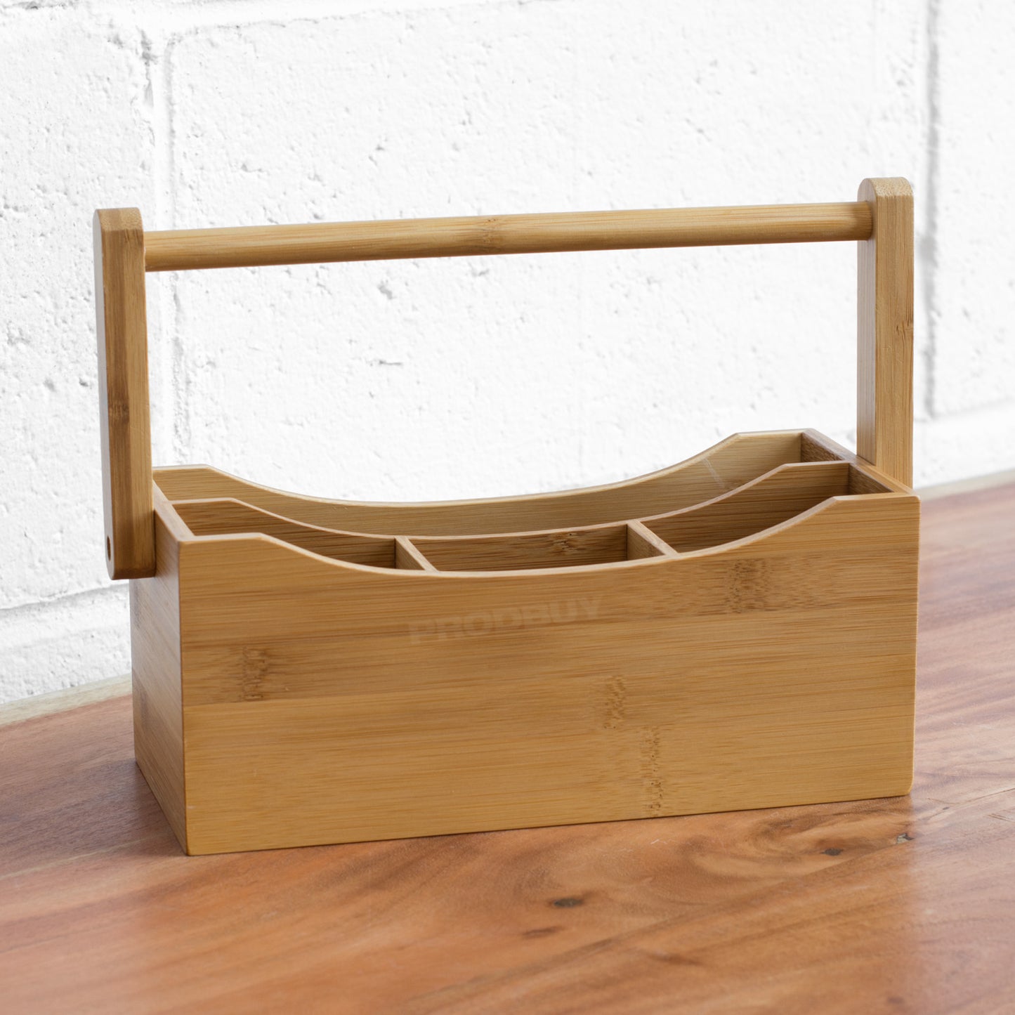 Cafe Bamboo Storage Caddy with Handle