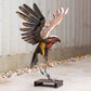 Large Flying Eagle with Fish Metal Garden Lawn Bird Ornament Outdoor Sculpture