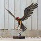 Large Flying Eagle with Fish Metal Garden Lawn Bird Ornament Outdoor Sculpture