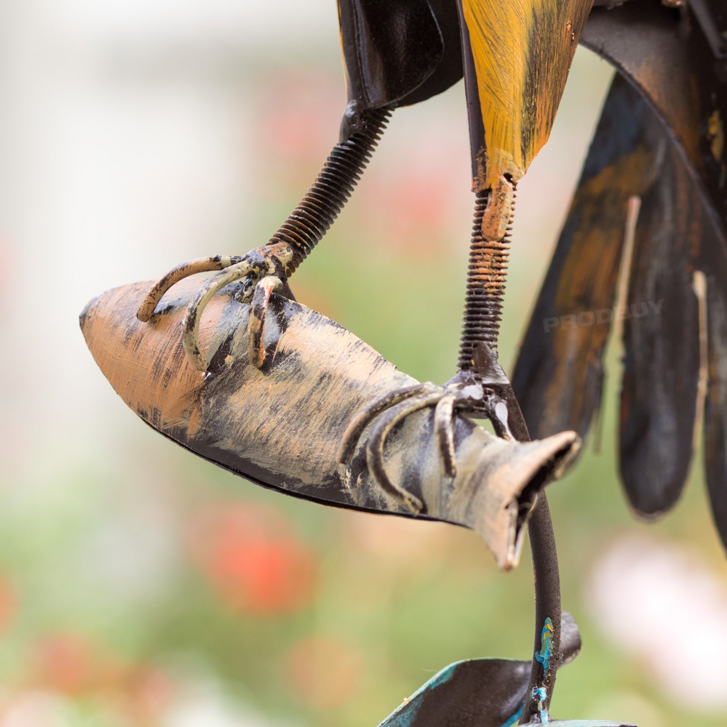 Large Flying Eagle with Fish Metal Garden Lawn Bird Ornament Outdoor Sculpture