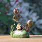 Ant Couple On Seesaw Small Metal Garden Ornament