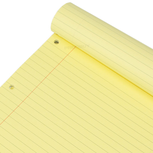Set of 5 Yellow Legal Pads Lined A4 Memory Paper Notepads
