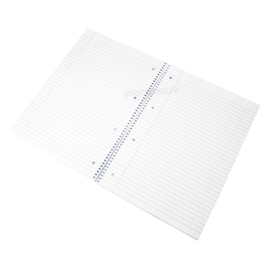 Set of 5 Spiral Bound A4 Feint Ruled Paper Notebooks Notepads