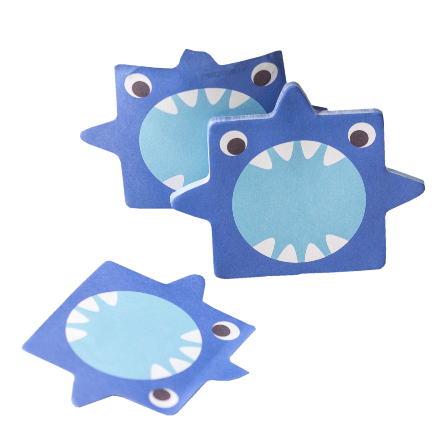 160 Novelty Shark Adhesive Sticky Notes with 63mm Square Size