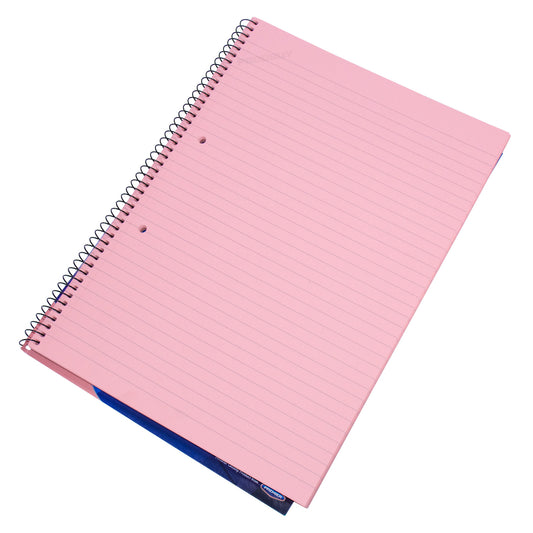 Set of 3 Pink Lined A4 Memory Paper Notepads with Side Spiral