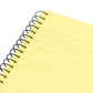 Set of 3 Yellow Lined A4 Memory Paper Notepads with Side Spiral