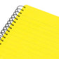 Set of 3 Lemon Yellow A4 Side Spiral Memory Notepads