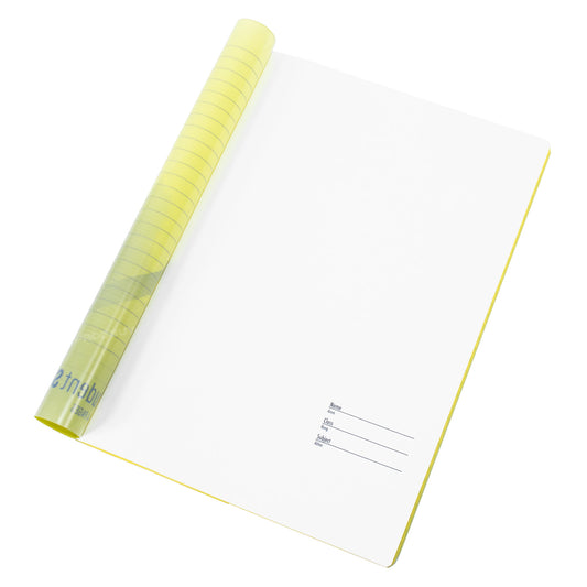 Set of 5 Yellow Lined A4 Memory Paper Notebooks with Softback Plastic Covers