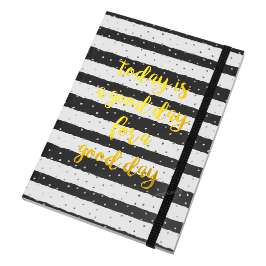 Black & White Bullet Journal A5 with 100 Sheets & 5mm Dot Grid