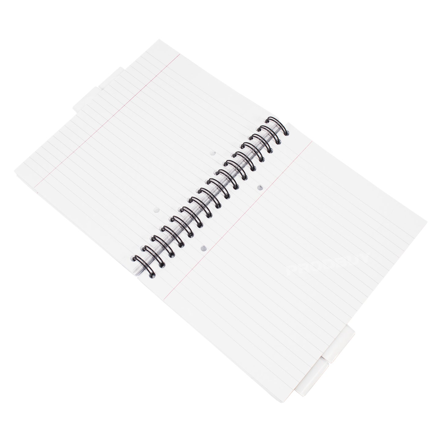 Colour A5 Spiral Project Book Lined Paper Notebook with White Tabs & Inserts