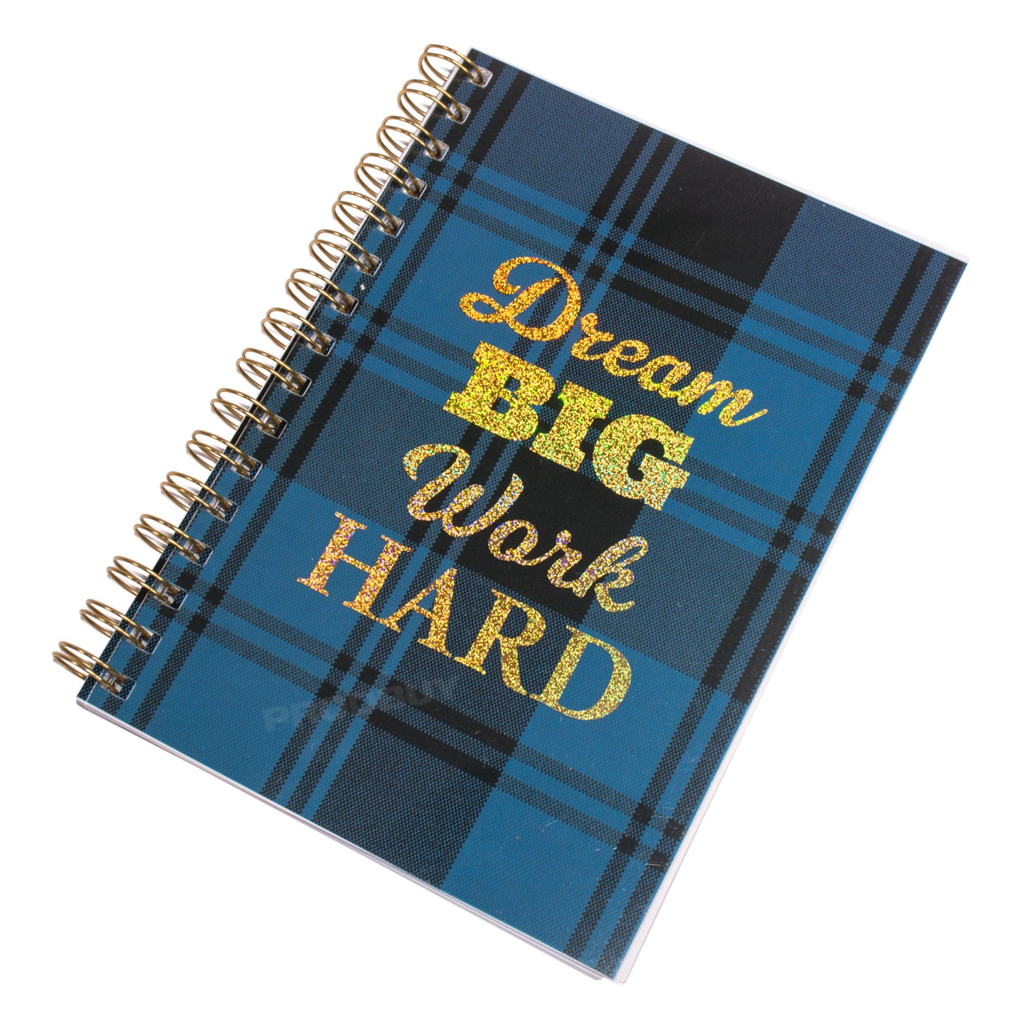 Spiral A5 Journal Softback Lined Paper Writing Notebook with Motivational Pattern