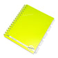 A5 Spiral Neon Project Book Lined Paper Notebook with Tabs & Inserts