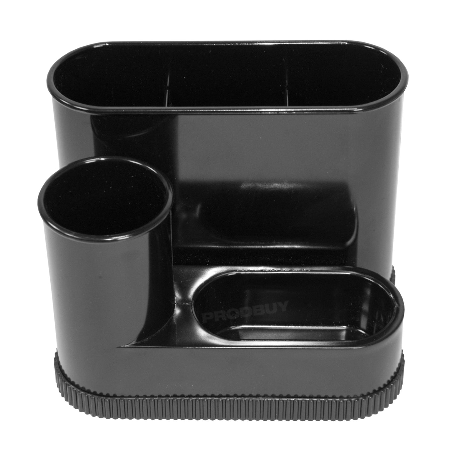 Black Plastic Pen Pot Desktop Tidy Storage Organiser Caddy