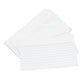 Pack of 1,000 Record Index Cards 5" x 3" Lined White Revision Sheets
