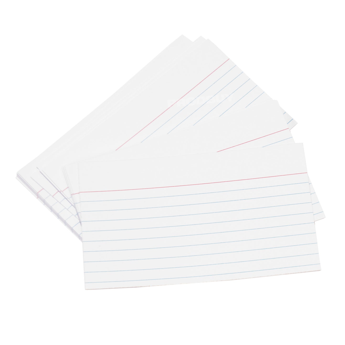 Pack of 1,000 Record Index Cards 5" x 3" Lined White Revision Sheets