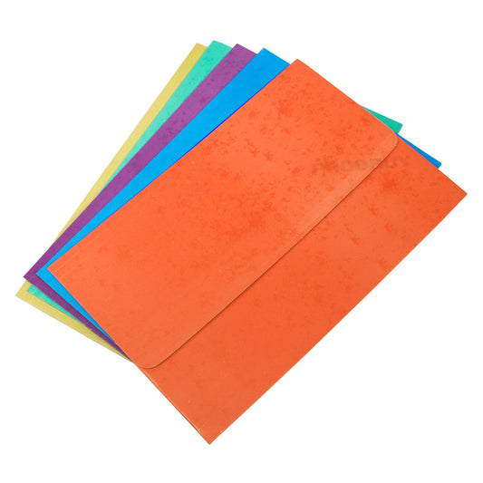 Set of 25 Foolscap A4 Paper Document Wallets 310gsm Card Pastel Colours