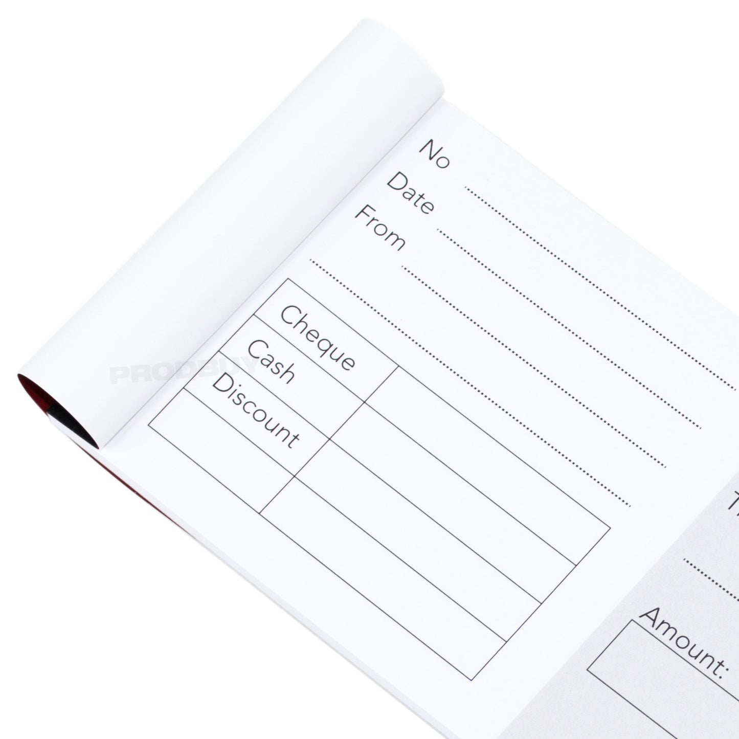 Set of 10 Cash Receipt Pads Wide Cheque Book Style Books