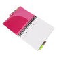 A5 Spiral Project Book Lined Paper Notebook with Colour Tabs & Inserts