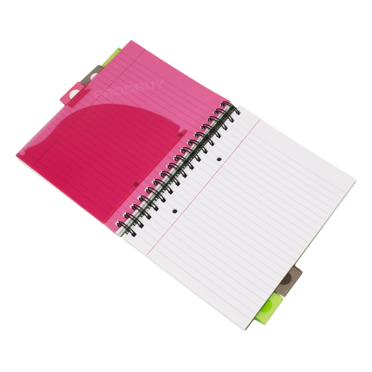 A5 Spiral Project Book Lined Paper Notebook with Colour Tabs & Inserts