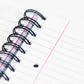 A5 Spiral Project Book Lined Paper Notebook with Colour Tabs & Inserts