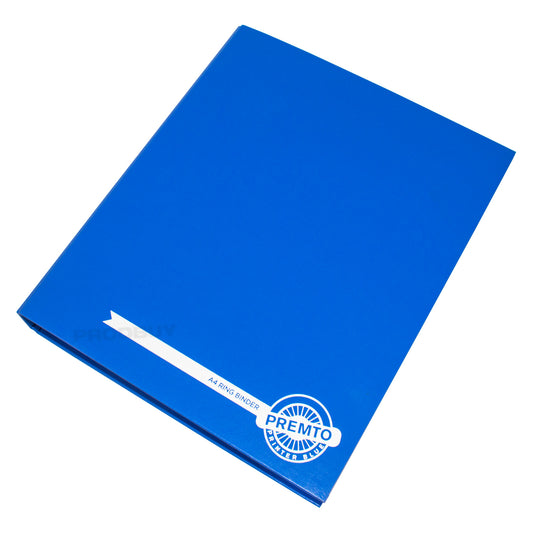 Set of 5 Polypropylene Two Ring Binders A4 Files with Blue Colour