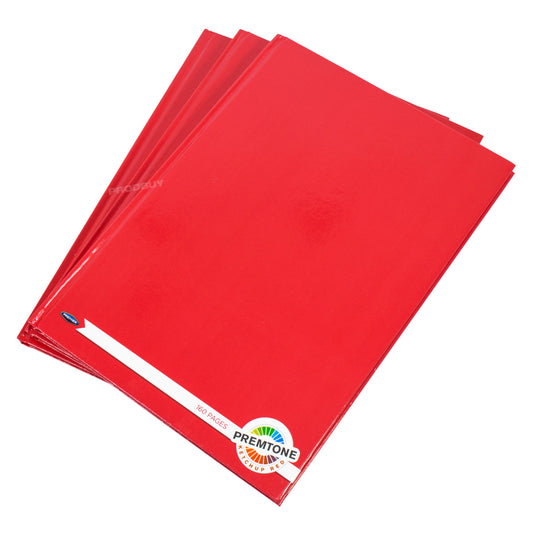 Pack of 3 Colour A4 Hardback Notebooks with 80 Lined Sheets & Choice of Colour