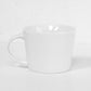 Set of 2 White Conical Coffee Mugs