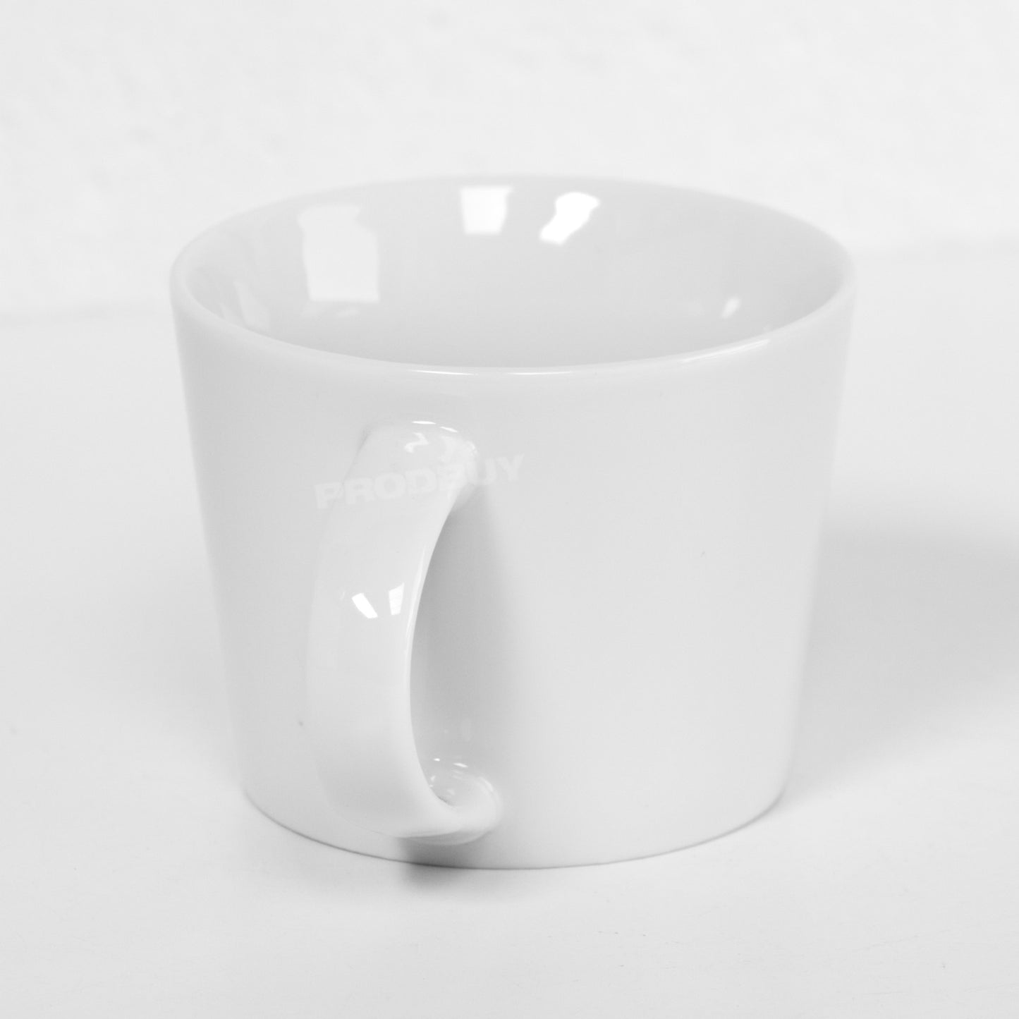 Set of 2 White Conical Coffee Mugs