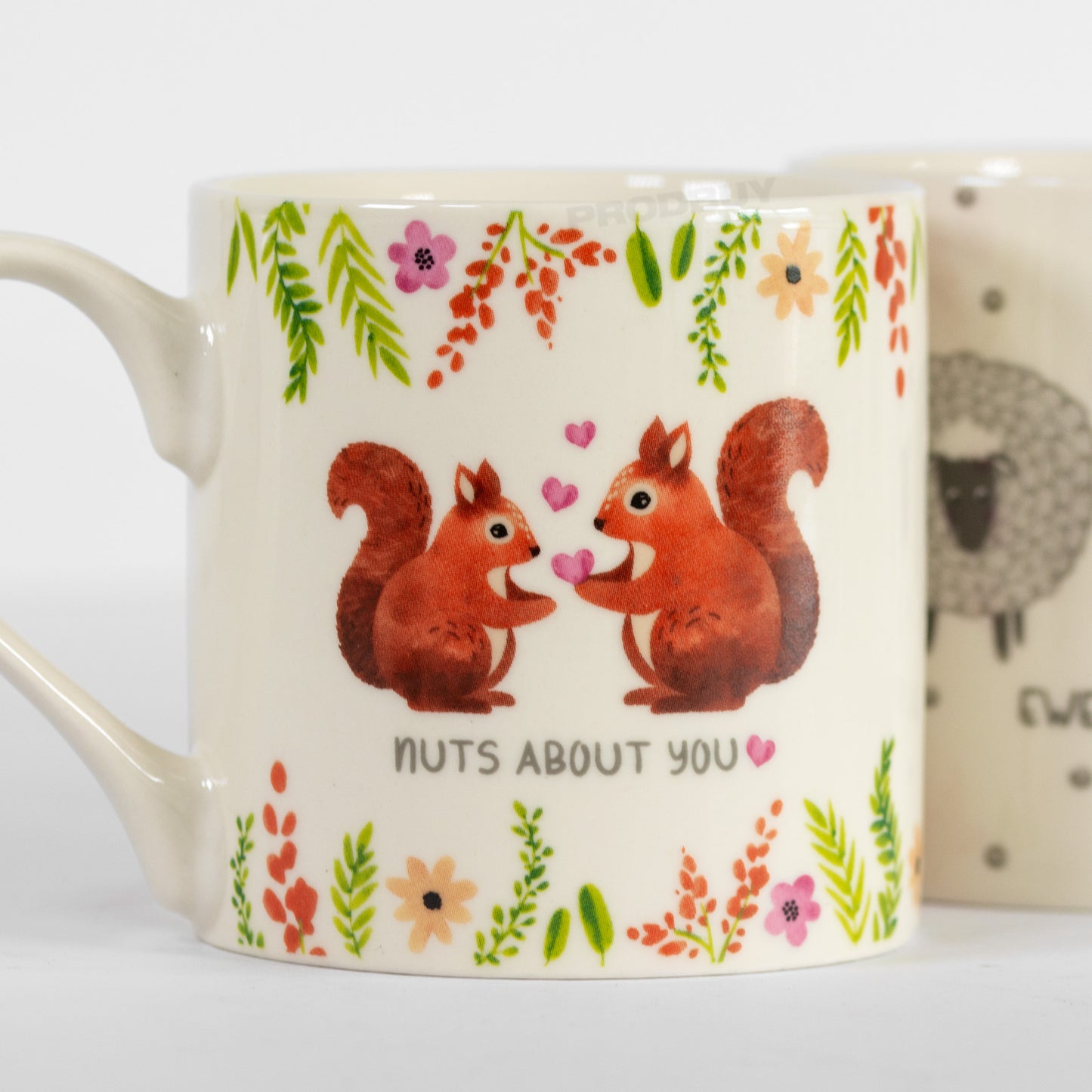 Set of 4 Cute Love Animals New Bone China Mugs