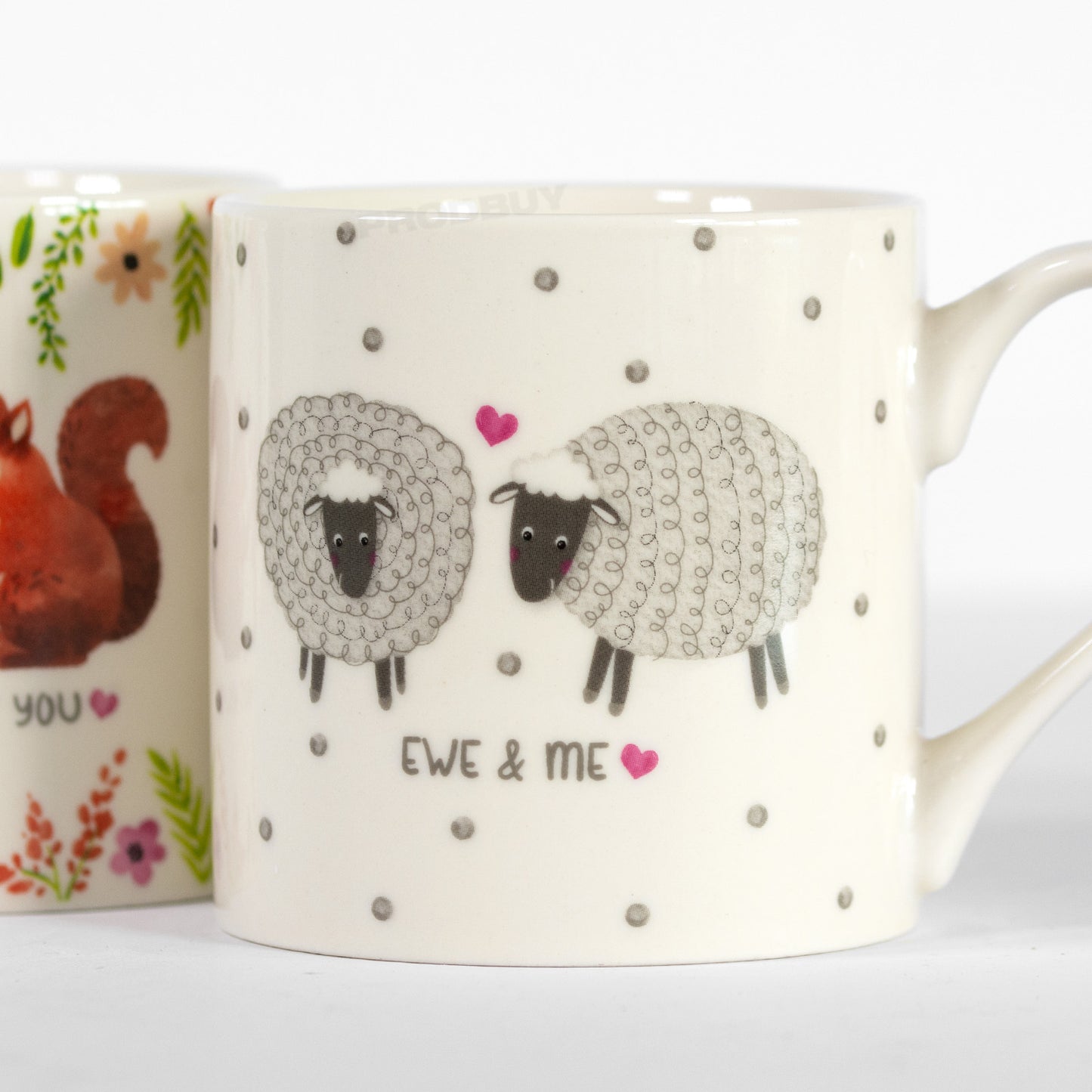 Set of 4 Cute Love Animals New Bone China Mugs