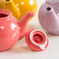 Flamingo Pink Small 450ml Ceramic Cafe Teapot