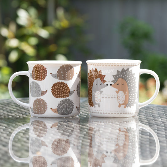 Set of 2 Hedgehog 13oz Coffee Mugs