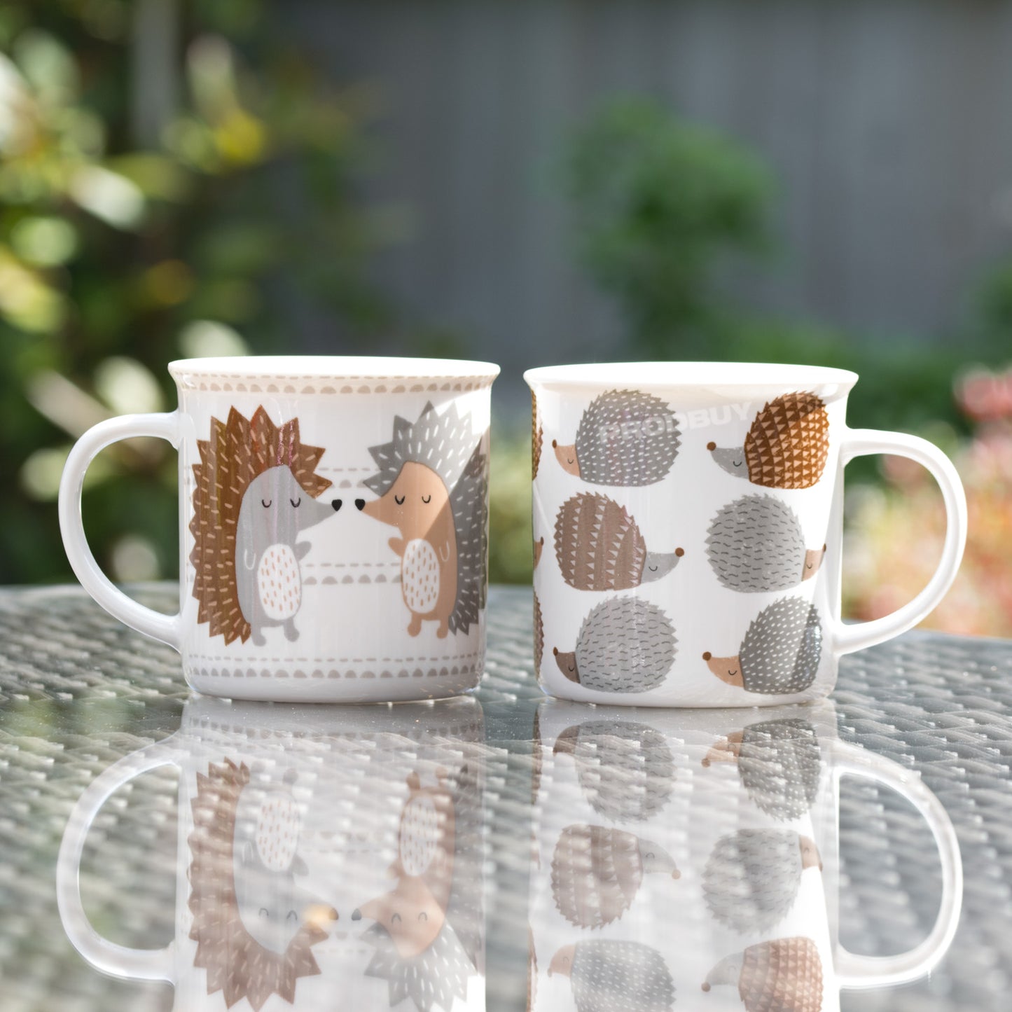 Set of 2 Hedgehog 13oz Coffee Mugs