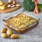Glass 22cm Square Roasting Dish Oven Baking Pan Tray