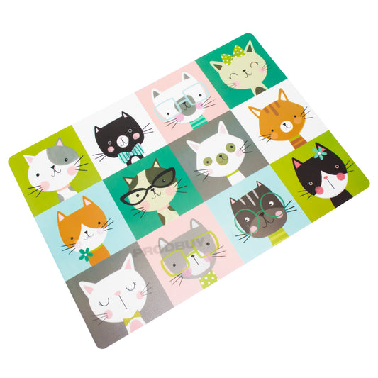 Large 43cm Cat Feeding Plastic Placemat