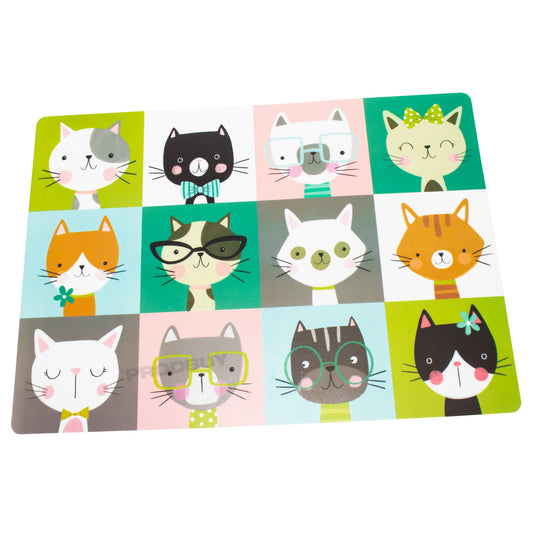 Large 43cm Cat Feeding Plastic Placemat