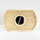 Small Wooden Wall Mounted 9.5cm Mirror 36cm Frame