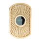 Small Wooden Wall Mounted 9.5cm Mirror 36cm Frame