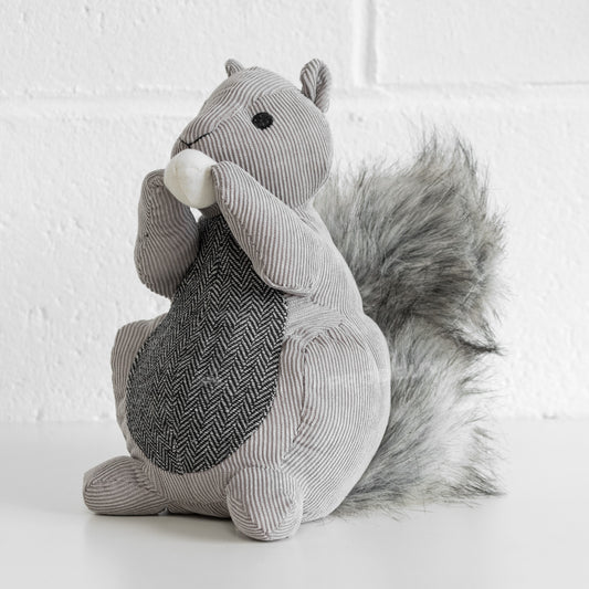 Squirrel Door Stop with Bushy Tail & Nut Design 1.5kg