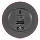 Round Pink Plastic Childrens Learning Plastic Wall Clock