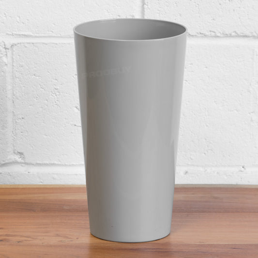 Tall 32.5cm Grey Plastic Flower Vase