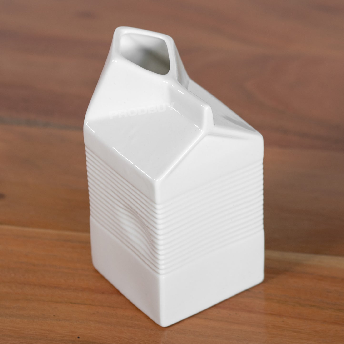 500ml Vitrified Porcelain Square Milk Carton Serving Jug