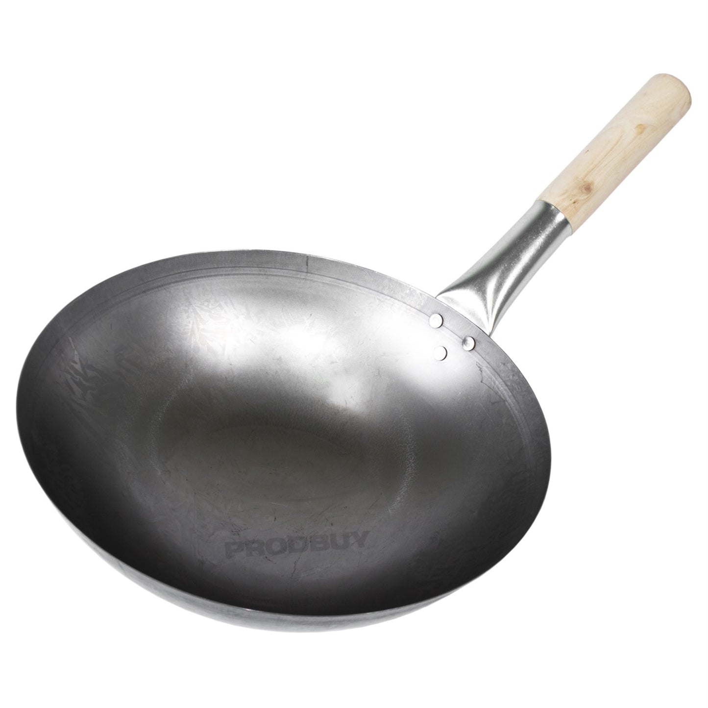 33cm Traditional Wok with Wooden Handle