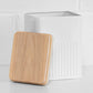 White 5 Litre Kitchen Storage Canister with Wooden Lid