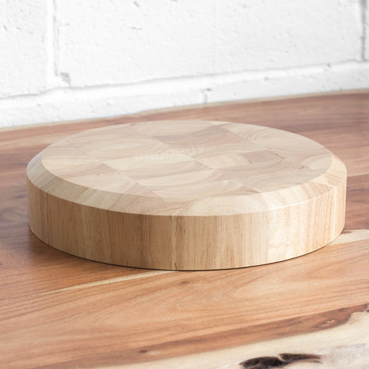 Round Thick Wooden 30cm Kitchen Chopping Board