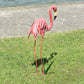 Metal Pink Flamingo Outdoor 72.5cm Garden Ornament