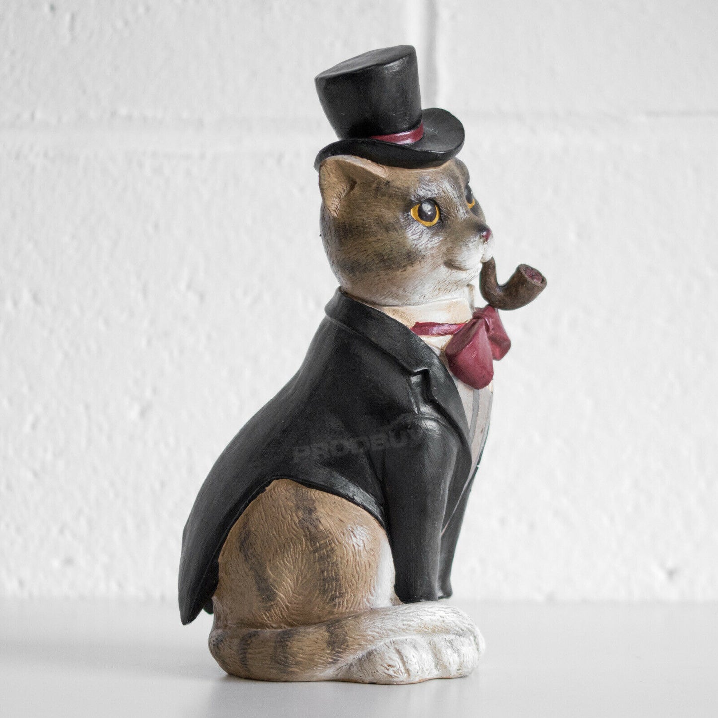 Gentleman Cat In Top Hat & Suit Resin Ornament 25cm