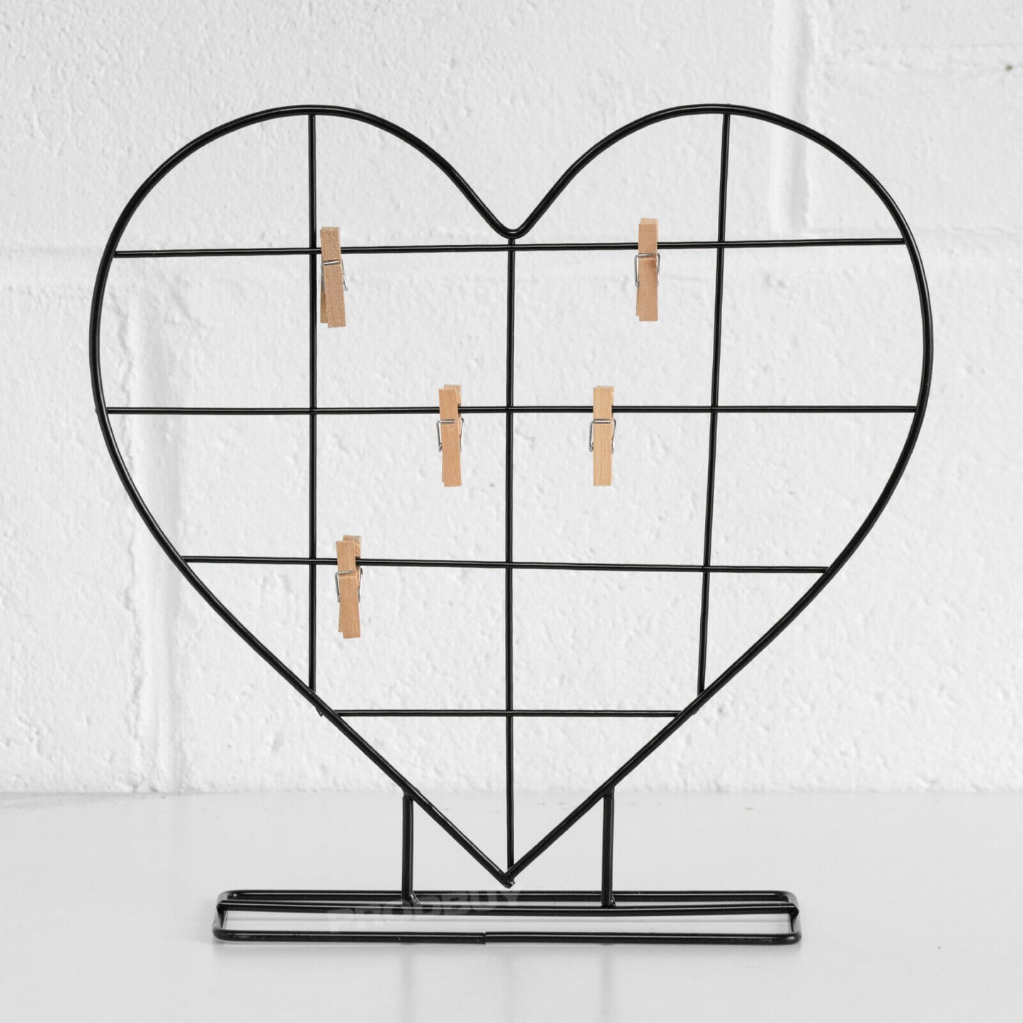 Heart Shaped Metal Multi Photo Holder